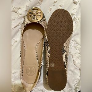 Tory Burch Snakeskin Flats